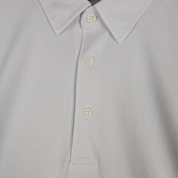 AG Adriano Green Label Men’s White Long-Sleeve Performance Golf Polo Medium - Picture 3 of 12